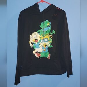 Black Rugrats Graphic Hoodie